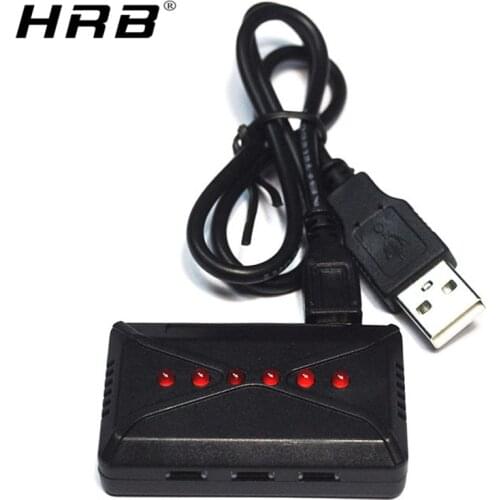 6 in 1 Lipo Battery Charger 1S 3.7V Charging USB Interface Balance Rechargeable AC DC Charged Port Indicator Light RC Parts AKKU