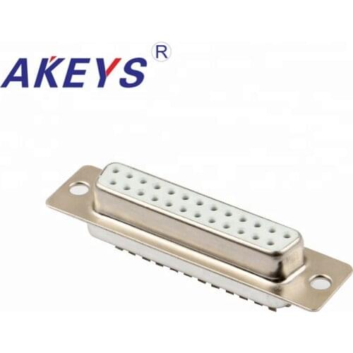 1 PC VGA Interface DB25 Pin Double Row White Core Female VGA Adapter Interface