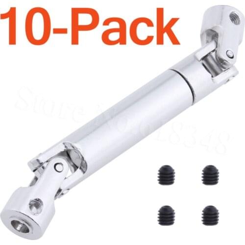 10pcs /Lot Steel Drive Shaft CVD 92-125mm / 110-155mm For 1/10 RC Crawler SCX10 90021 90022 90028 RC4WD D90 Axial Truck Tamiya