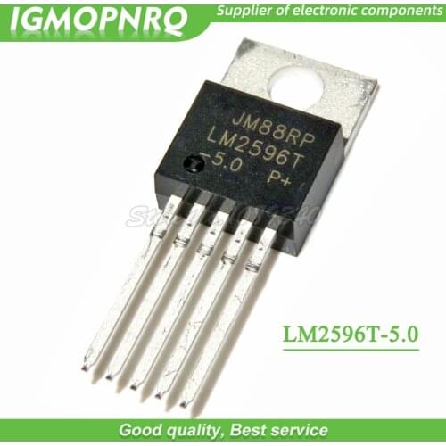 10pcs LM2596T-5.0 LM2596 LM2596T Voltage Regulators - Switching Regulators 150 KHZ 3A STEP-DOWN VLTG REG TO-220-5