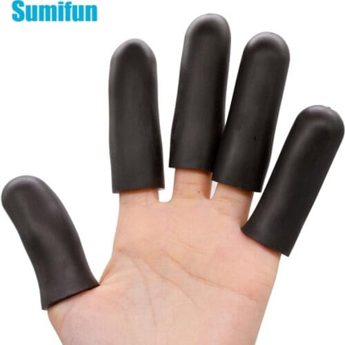 2Pcs 2.3*6.7cm Black Thick Finger Protector Silicone Gel Tubes Thumb Covers Toe Protection For Corn Blister Cracked Pain C1696