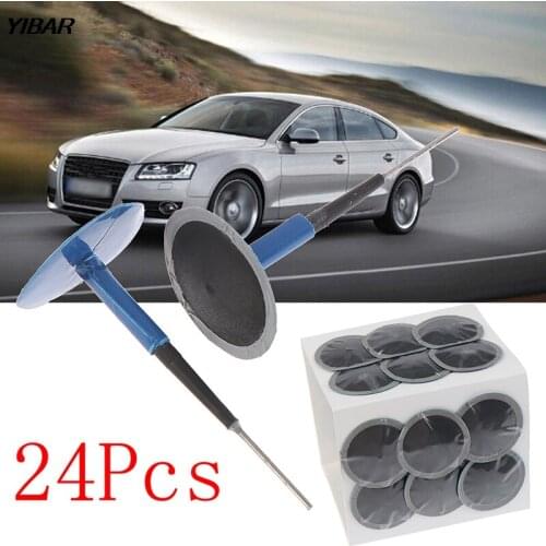 24x Auto Car Truck Tire Tyre Puncture Repair Wired 35mm 6mm Plug Mushroom Patch