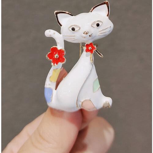 CUE PDLA Brooches With Cats For Clothes