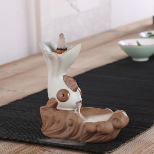 Dolphin creative tower xiang xiang furnace Cone incense aroma stove Your kiln to restore ancient ways animals back in smoke