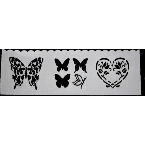 DIY Scrapbooking Hollow Butterfly Drawing Spray Template Home Garden Arts Crafts DIY Digital Plastic Letters Embossing Folders