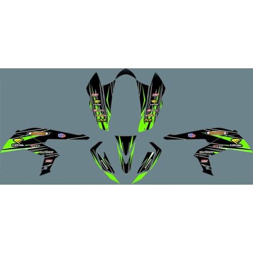 For KAWASAKI 450 KFX Graphics Decals kits Free custom Motorcycle ATV 3M STICKERS For KAWASAKI KFX450 KF450X 450KFX KFX 450