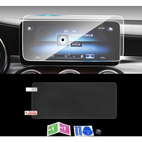 For Mercedes-Benz GLC X253 C253 2015-2020 Car Navigation GPS Monitor Screen Protective Glass Tempered Film Sticker Accessories