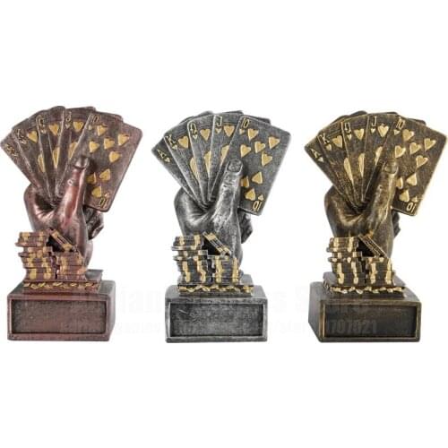 Casino Prize Cups Poker Tournament Winner Trophy Retro Victory Cup Poker Game Souvenirs