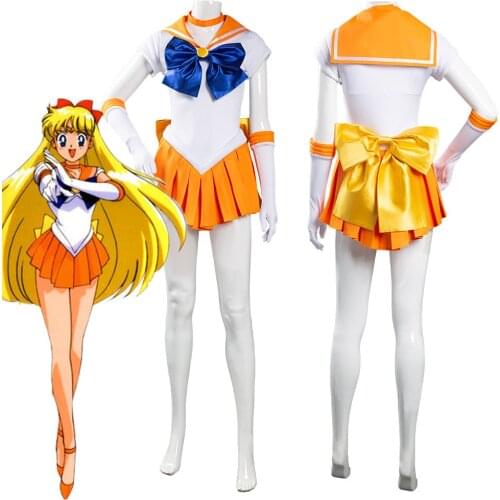 Sailor Moon Minako Aino Cosplay Costume Uniform Dress Outfits Halloween Carnival Suit
