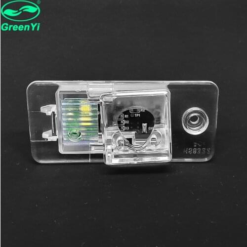 GreenYi Vehicle Rear View Camera Installation Bracket License Plate Lights for Audi Q7 S8 A6L A4 A3 S5 A8L 2009-2015 Car