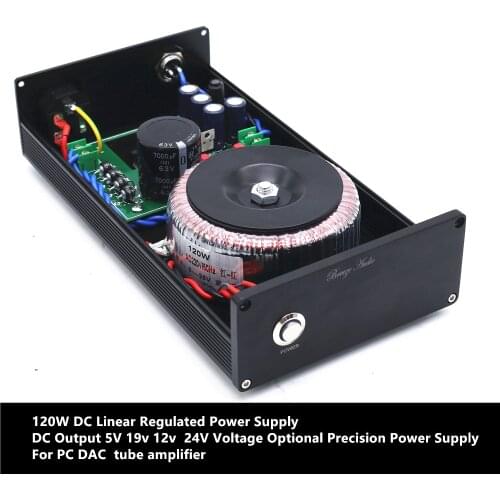 120W DC Linear Regulated Power Supply DC Output 5V 9v 12v 15v 24V Voltage Optional Precision Power Supply For tube amplifier