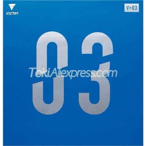 VICTAS V 03 Table Tennis Rubber (High Spin, Tension Sponge) Pips-in Original VICTAS V03 Regular Ping Pong Sponge