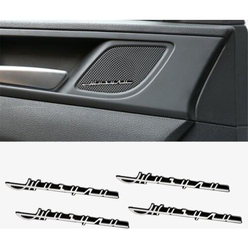 4pcs car audio decorate 3D Aluminum Badge Emblem Sticker For Lada VESTA niva kalina priora granta largus vaz