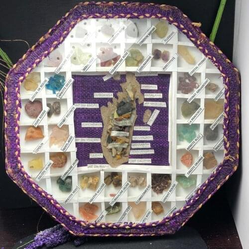 Natural Rough Stone Specimen Fossil Mixed Box Crystal Original Specimen Mineral Collection