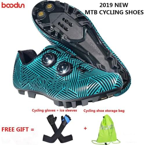 BOODUN New Road Bike Cycling Shoes Waterproof Mountain Bike Racing Shoes MTB Cycling Self-Locking Shoes Athletic Bicycle Shoes