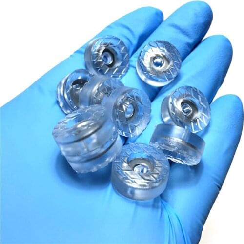 28-100PCS diameter 16mm 18mm 30mm round clear rubber foot pad anti vibration clear transparent rubber pads for chair or desk