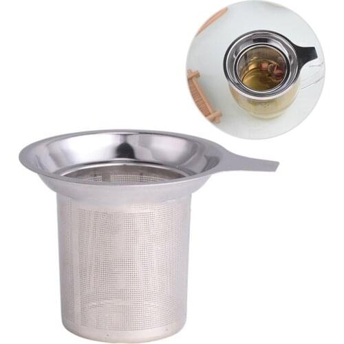 Stainless Steel Mesh Puer Herb Tea Leaf Strainer Filter Infuser Kitchen Tool Tea Leaf Strainer Filter Infuser Kitchen Tool Tea L