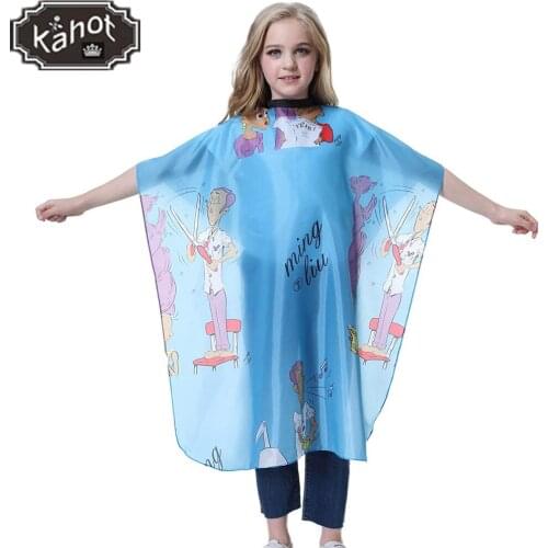 Special Salon Kids Waterproof Hair Cutting Cape Hairdressing Gown Hairdresser Barber Apron Girls Boys Home Hair Cut Cloak Wrap