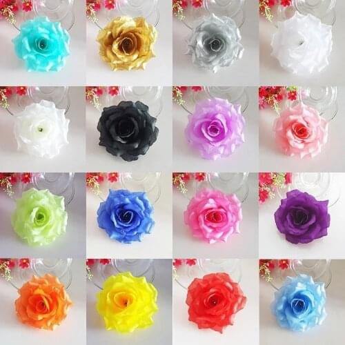 100pcs 10cm Rose Flower Head DRY Wedding Simulation Craft Beautiful Artificial Indoor Living Room Stage Holiday Party Decoration
