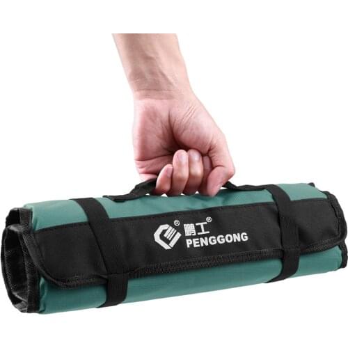 Tool Bag Oxford Canvas Chisel Roll Bags Wearable & Waterproof Bag Electrician Repair Tools Hand Tools Storage Organizer