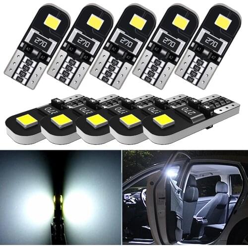 A pack T10 W5W LED Car Canbus Bulb Interior Dome Light Reading Lights For Ford Focus 2 3 Fiesta MK2 MK3 Mondeo MK4 Fusion Ranger