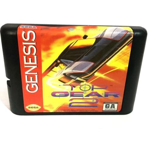 Top Gear 2 16 bit MD Game Card For Sega Mega Drive For Genesis