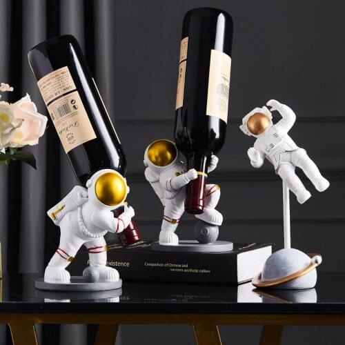 Dining room wine cabinet decoration red wine rack decoration northern Europe modern simple light luxury creative astronaut