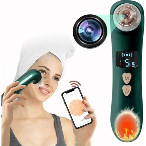 Visual Blackhead Remover Vacuum Pore Cleaner Acne Remover Electric Heating Nose Face Deep Cleansing WIFI Microscope Camera