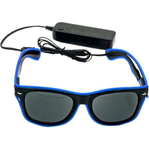 LED Light Up High Quality Classic Sunglasses Shades Flashing Blink Glow Glasses Party RaveÂ Gathering