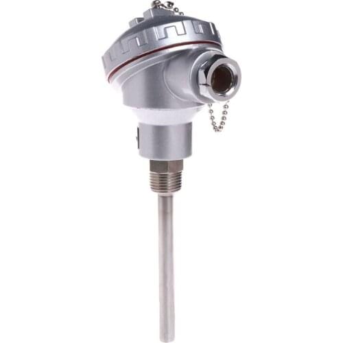 1PC RTD PT100 Temperature Sensor 4" Probe 1/2" NPT Thread Thermocouple Terminal Head