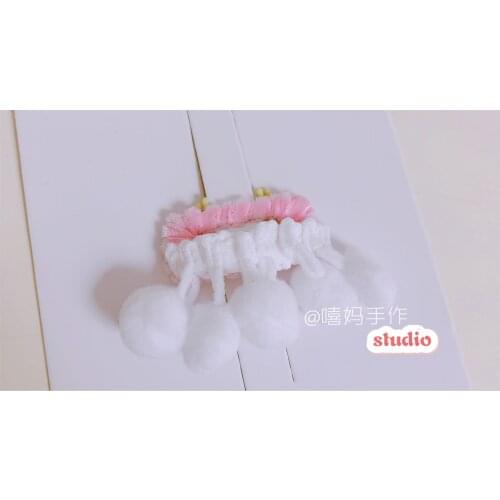 Pet original manual hair teddy Yorkshire shih white lint dog headwear decoration bb clip 10pcs