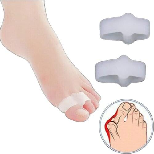 2 Pairs accessory Silicone Gel Toe tool part Separators Straighteners Bunion Corrector Pain Relief care foot