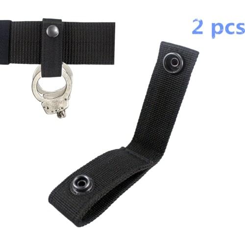 2 Pcs/4 Pcs Nylon Hand Cuff Strap Holder Safety Snap Closure Perfect Fits 2.25" (58mm)Duty Belts Tactical Molle Gun Accessories