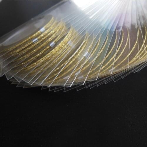 20m Rolls gold Nail Art UV Gel Tips Striping Tape Line Sticker DIY Decoration