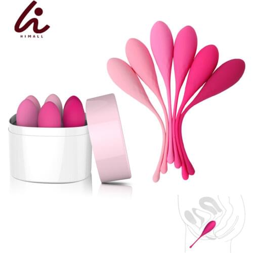 HIMALL 5Pcs/set Geisha Ben Wa ball Kegel Exercise Vaginal Tight Training Ball Sex Toy for Women Love Egg Adult Sex Products