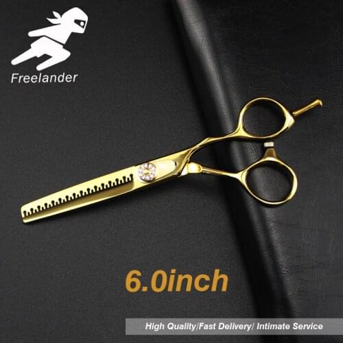 6 inch Professional hair Barber scissors set straight scissors and curved pieces hair care & styling