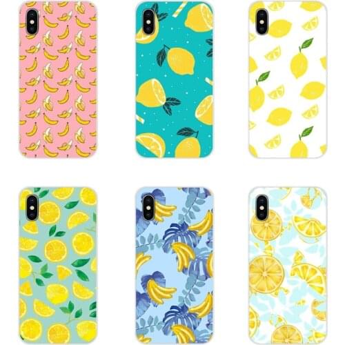 For Samsung Galaxy S2 S3 S4 S5 Mini S6 S7 Edge S8 S9 S10E Lite Plus Accessories Phone Shell Covers Fruit lemon banana