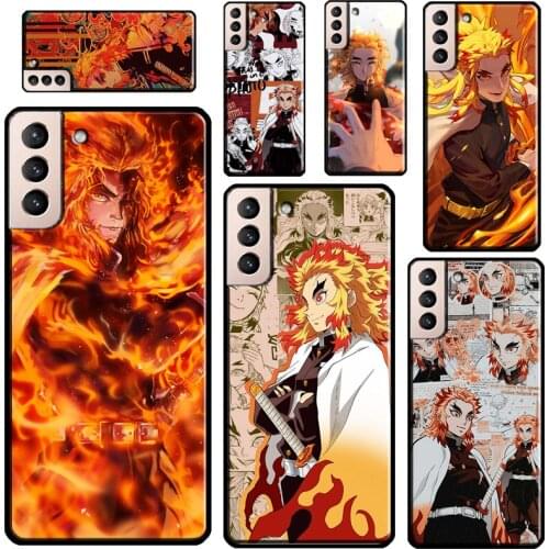 Rengoku Kyoujurou Kimetsu No Yaiba Case For Samsung Galaxy S21 Ultra S20 FE S8 S9 S10 Plus Note 10 Note 20 Ultra Back Cover
