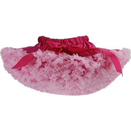 Girls Petti Skirt Tutu Hotpink with Pink Fringe Multiple colors available Children Clothing Kids Wear