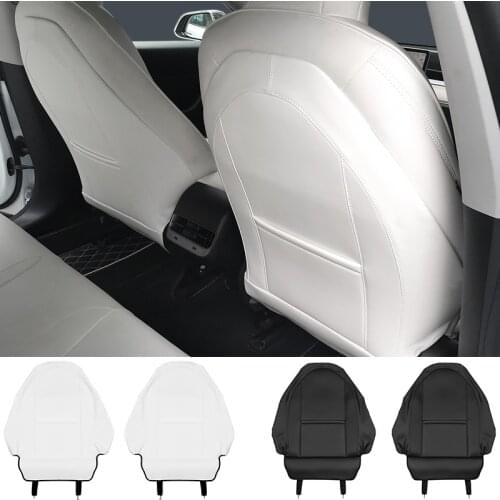 For TESLA MODEL 3 Y Wear-proof Anti-Dirty Leather All-inclusive protection Car Seat Back Anti kick Pad