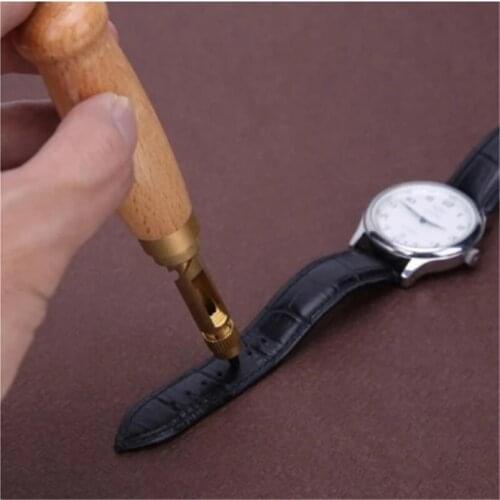 Leather Hole Punch Eyelets For Paper Sewing Hand Tool Craft Belt Punch Leathercraft Belt Accessories Portable DIY Graver