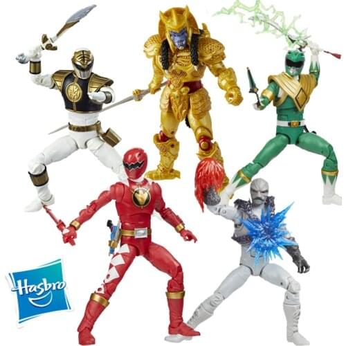 Hasbro Mighty Morphin Power Rangers Lightning Collection White Ranger Putty Patroller Goldar Action Figure Model Toy Gift 16Cm