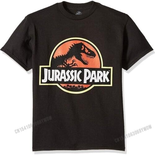 Jurassic Park Boys Logo Short Sleeve Tshirt Design Tshirts Tops Tees for Men Discount Cotton Summer T Shirt