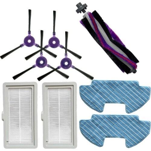 9Pcs/set Main Brush Side Brush Filters Mop Cloth Clean Kit For Samsung Powerbot-E VR05R5050WK Vacuum Cleaner
