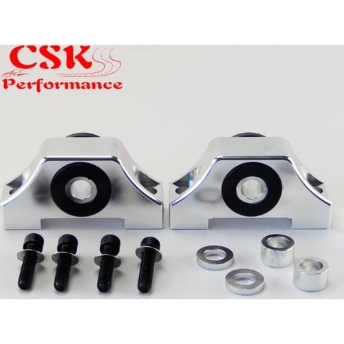 Billet Motor Torque Mounts Kit Fits For Honda Civic EG EK D16 B16 B18 B20 92-00 Silver