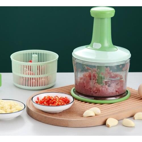 Multi-Function Meat Grinder Manual Cooking Artifact Masher Household Small Hand-Cranked Dumpling Stuffing Mixer