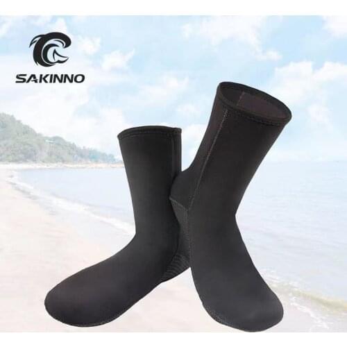 2021 New 3mm Neoprene Diving Socks Boots Water Shoes Anti Slip Beach Warm Wetsuit Shoes Snorkel Surfing Swim Socks for Men Women