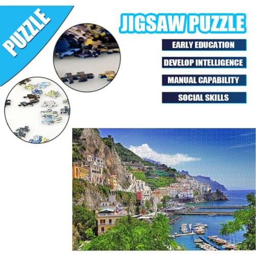 Puzzles 1000 Pcs Wooden Assembling picture Landscape Scenery Puzzle Toys for Adults Children kids Games Educational Jigsaw Toys