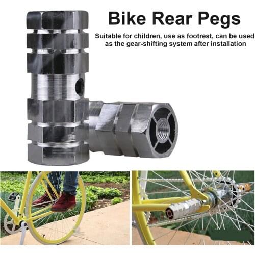Bike Bicycle Axle Pedal Alloy Foot Stunt Pegs Cycling Foot Stunt Pedal Rear Stunt Pegs Fit 1cm Axles Bike Pedal Foot Pick