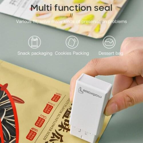 Portable Mini Heat Sealer Snacks Vacuum Packaging Household Sealing Machine Food Bag Clip Saver Kitchen Utensils Gadget